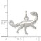 Sterling Silver Raptor Charm Pendant Dinosaur Jewelry 20mm x 24mm